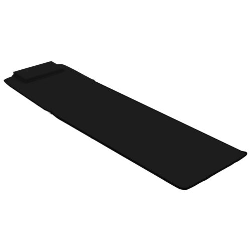 Folding Beach Mats 2pcs Steel Fabric Black - Image 7