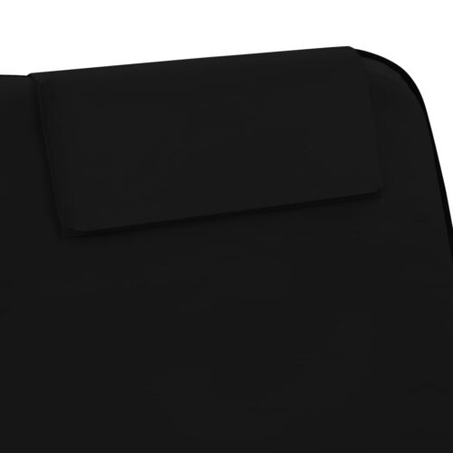 Folding Beach Mats 2pcs Steel Fabric Black - Image 10