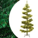 Swirl Pre-lit Christmas Tree with Stand Green 150cm PVC