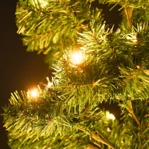 Swirl Pre-lit Christmas Tree with Stand Green 150cm PVC - Image 5