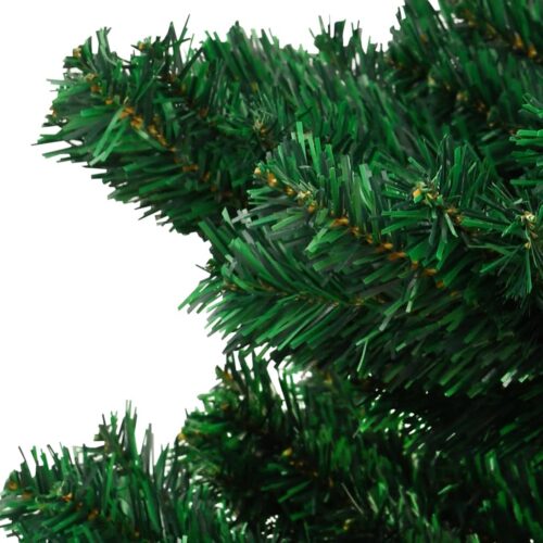 Swirl Pre-lit Christmas Tree with Stand Green 150cm PVC - Image 6