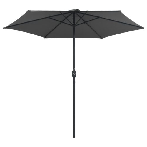 Outdoor Parasol with Aluminium Pole 270x246cm Anthracite - Image 3