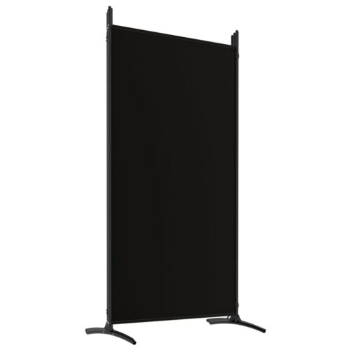 6-Panel Room Divider Black 520x180cm Fabric - Image 6