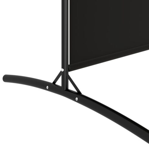 6-Panel Room Divider Black 520x180cm Fabric - Image 7