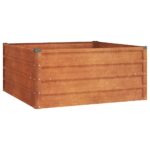 Garden Raised Bed Rusty 100x100x45cm Corten Steel