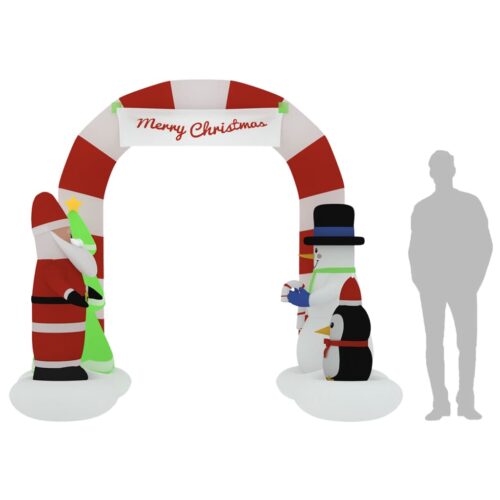 Christmas Inflatable Santa Snowman Arch Gate LED 260cm - Image 11
