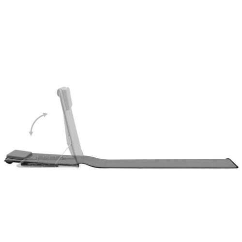 2pcs Folding Beach Mats Steel Fabric Floor Sun Lounger Recliner Lounge Chairs Grey - Image 6