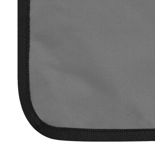 2pcs Folding Beach Mats Steel Fabric Floor Sun Lounger Recliner Lounge Chairs Grey - Image 11
