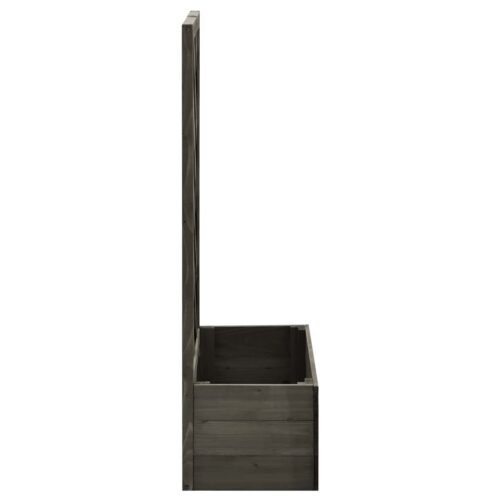 Garden Trellis Planter Grey 50x25x90cm Solid Firwood - Image 3