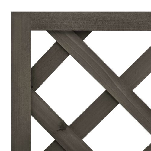Garden Trellis Planter Grey 50x25x90cm Solid Firwood - Image 5