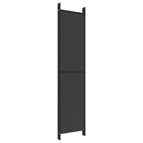 6-Panel Room Divider Black 300x220cm Fabric - Image 6
