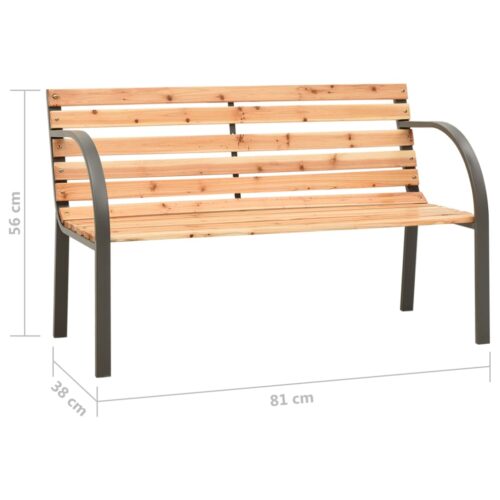 Children Garden Bench 81cm Solid Wood Chinese Fir - Image 6