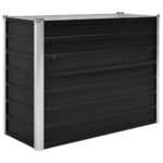 Garden Raised Bed Anthracite 100x40x77cm Galvanised Steel