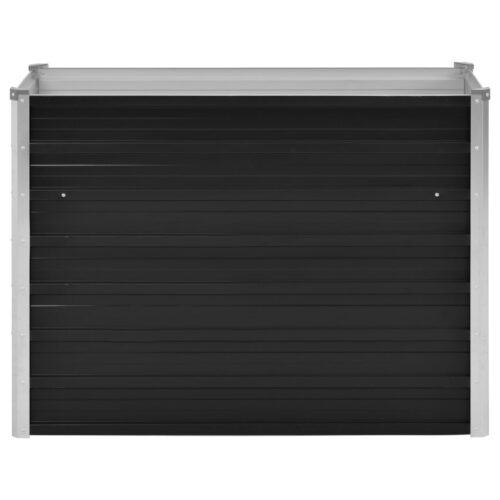 Garden Raised Bed Anthracite 100x40x77cm Galvanised Steel - Image 3