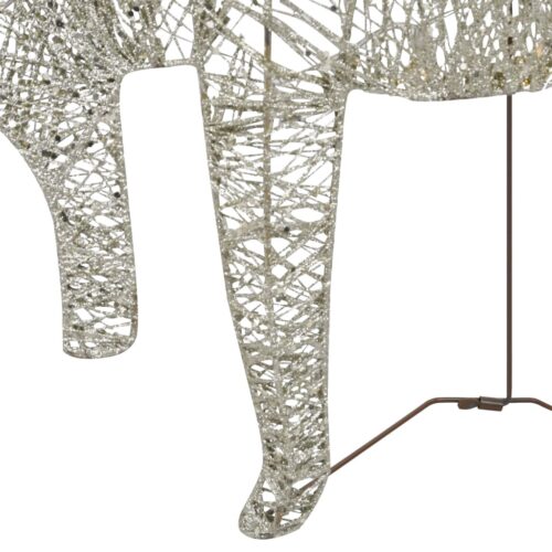 Reindeer Sleigh Christmas Decoration 60 LEDs Outdoor Gold - Image 5