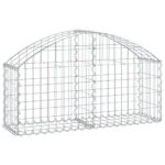 Arched Gabion Basket 100x30x40/60cm Galvanised Iron