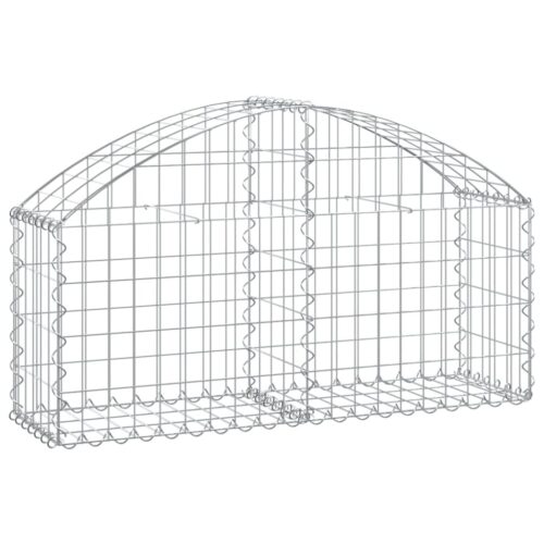 Arched Gabion Basket 100x30x40/60cm Galvanised Iron