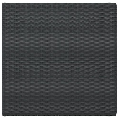 Folding Bistro Table Black 55x54x71cm Poly Rattan - Image 5