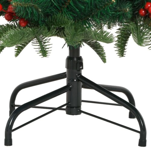 Artificial Hinged Christmas Tree with Cones Berries 120cm - Image 6
