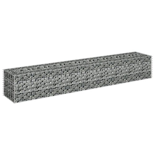Gabion Raised Bed Galvanised Steel 180x30x30cm - Image 3