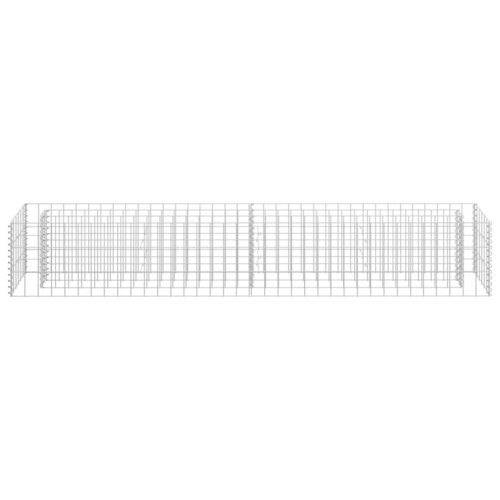 Gabion Raised Bed Galvanised Steel 180x30x30cm - Image 4