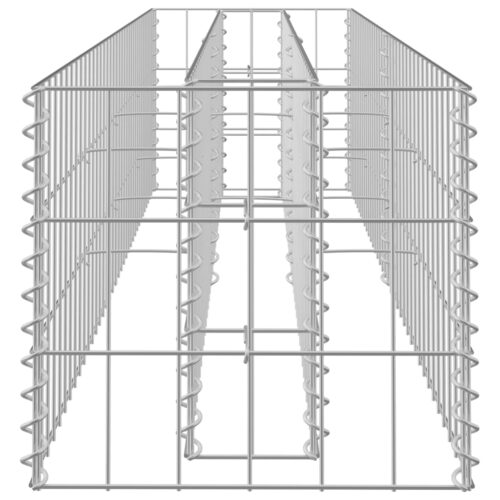 Gabion Raised Bed Galvanised Steel 180x30x30cm - Image 5