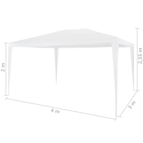 Marquee Gazebo Tent Outdoor Wedding Party Event Camping Canopy Shade 3x4m White - Image 6