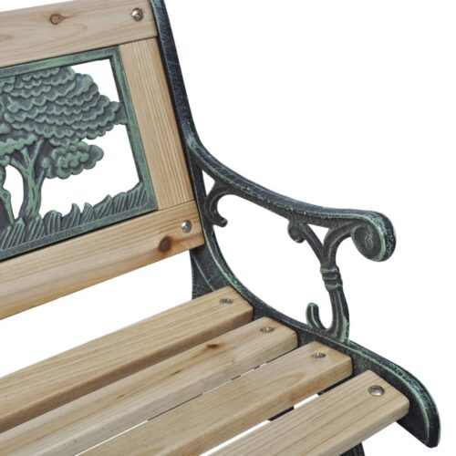 Children Garden Bench 84cm Wood - Image 3