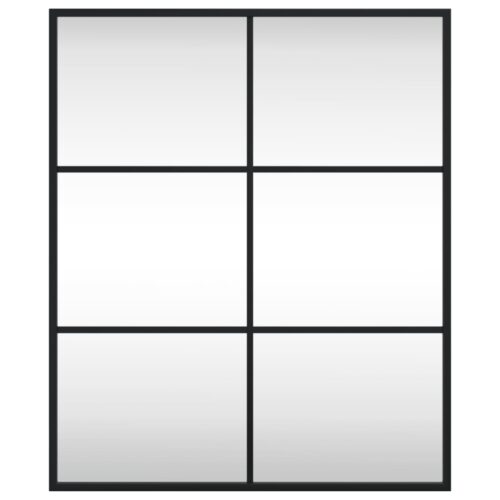 Wall Mirror Black 50x60cm Rectangle Iron - Image 3