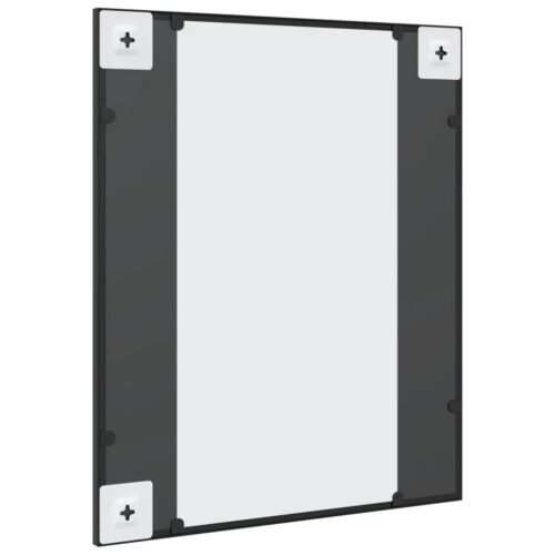 Wall Mirror Black 50x60cm Rectangle Iron - Image 5