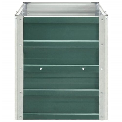 Garden Raised Bed Galvanised Steel 240x40x45cm Green - Image 3