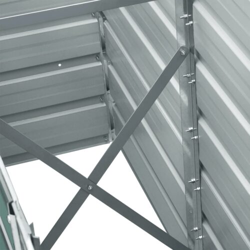 Garden Raised Bed Galvanised Steel 240x40x45cm Green - Image 5