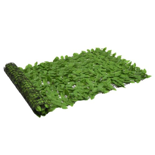 Balcony Screen with Green Leaves 600x100cm - Image 2