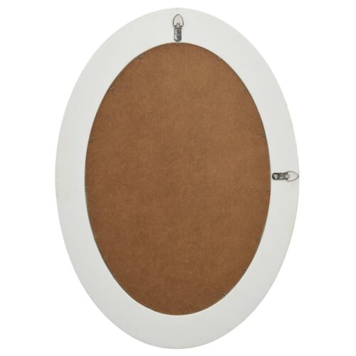 Wall Mirror Baroque Style 50x70cm White - Image 4