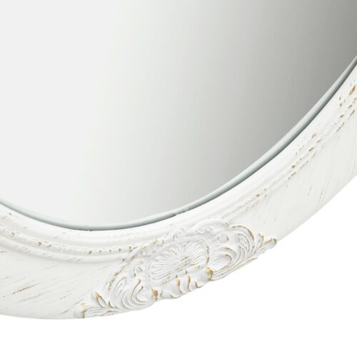Wall Mirror Baroque Style 50x70cm White - Image 5