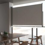 Patio Retractable Side Awning 140 x 300cm Grey