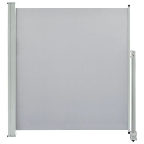 Patio Retractable Side Awning 140 x 300cm Grey - Image 2