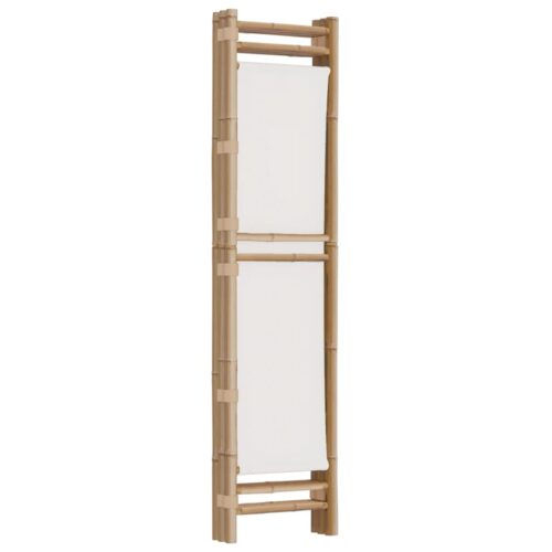 Folding 3-Panel Room Divider 120cm Bamboo Canvas - Image 6