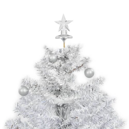 Snowing Christmas Tree with Umbrella Base White 75cm - Image 4