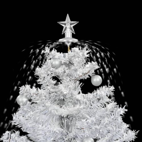 Snowing Christmas Tree with Umbrella Base White 75cm - Image 6