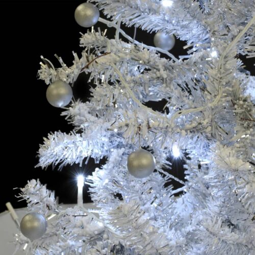 Snowing Christmas Tree with Umbrella Base White 75cm - Image 7