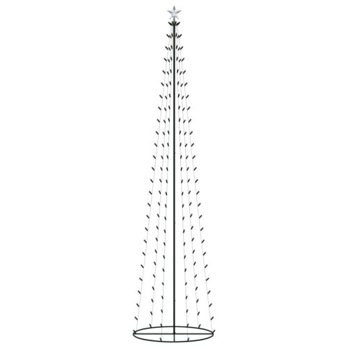 Christmas Cone Tree 136 Warm White LEDs Decoration 70x240cm - Image 2