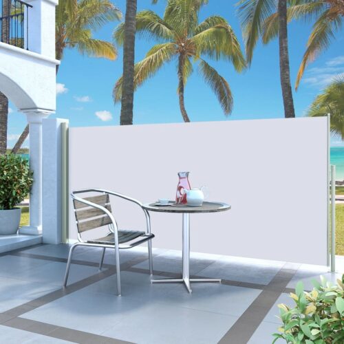 Retractable Side Awning 140 x 300cm Cream