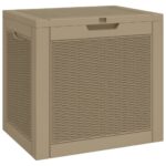 Garden Storage Box Brown 55.5x43x53cm Polypropylene