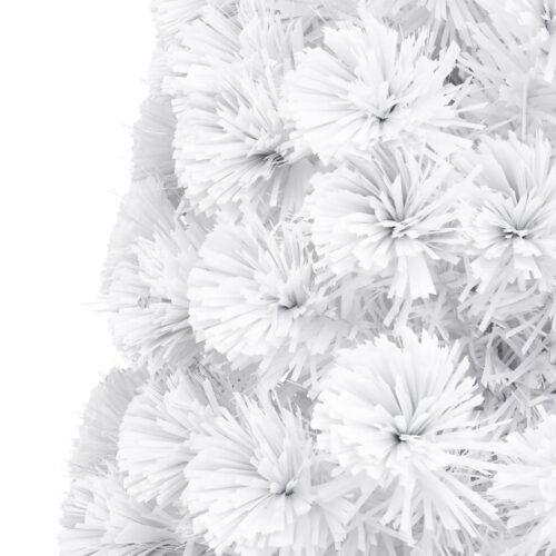 Artificial Pre-lit Christmas Tree White 180cm Fibre Optic - Image 7
