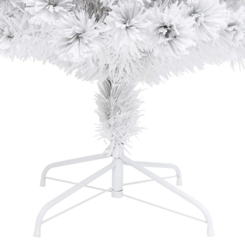 Artificial Pre-lit Christmas Tree White 180cm Fibre Optic - Image 8