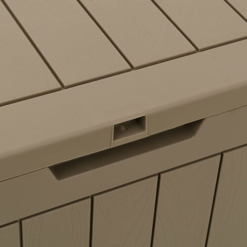 Brown Outdoor Storage Box Garden Patio Deck Shed Tool Container Chest Bench Seat - Image 7