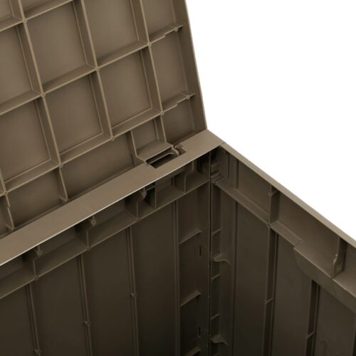 Brown Outdoor Storage Box Garden Patio Deck Shed Tool Container Chest Bench Seat - Image 8