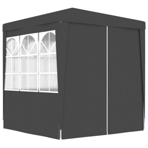 Professional Party Tent with Side Walls 2.5x2.5m Anthracite 90 g/m - Image 4