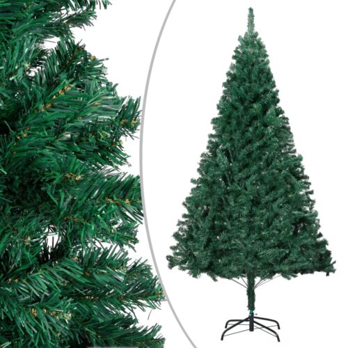 Artificial Christmas Tree with Thick Branches Green 210cm PVC